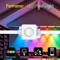 Lampu LED Permanen Luar Ruangan RGB untuk Dekorasi Garis Atap Rumah