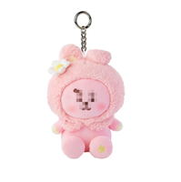 Porte-clés poupée coréenne BT série Fleur de Cerisier, mini porte-clés Kpop, porte-clés mignon pour sac à dos