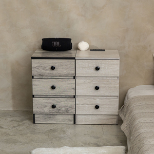Mobilier moderne pour la chambre à coucher à prix compétitif Table de chevet en panneaux de particules Nouvelle arrivée Armoire de rangement de chevet - Product Image 1