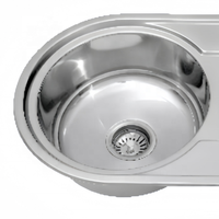 Évier de cuisine double en acier inoxydable à poser sur plan pour appartement et usage domestique, dimensions 850*450mm