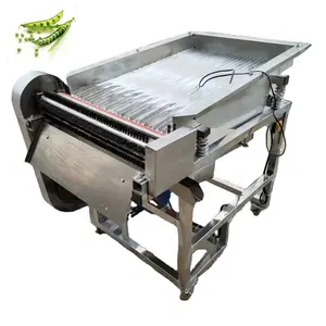 Green pea peeling splitting machine Soybean sheller thresher machine Edamame broad bean pea sheller for sale