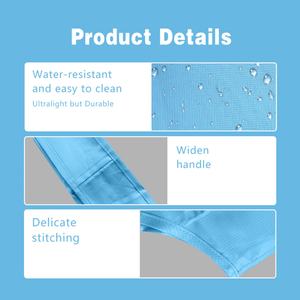 Bolsa de Compras Reutilizable de Poliéster Ripstop 190T, Lavable a Máquina, con Logotipo Impreso, Plegable, con Asa Larga de Cuerda - Product Image 6