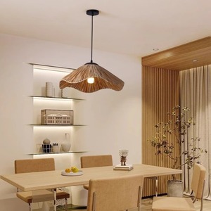 Wabi Sabi Style Floor Lamp Solid Wood Straw Weave LED Light Source Home Ambient Lighting 3-5 Meter Irradiation Area <b>Switch</b> - Product Image 4
