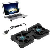 Base de refroidissement USB ventilateur refroidisseur 2 ventilateur Double refroidissement carte de charge adaptée à l'ordinateur portable Portable
