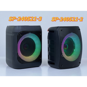 Mới 1500 mAh xách tay 4 inch thông minh RGB 8W karaoke Loa siêu trầm bên DJ nhà Karaoke loa với Mic - Product Image 3