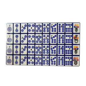 Vintage Custom Multi-Color Acrylic American Mahjong Tiles 160 Pieces Portable <b>Entertainment</b> Set for 4 Players - Product Image 4