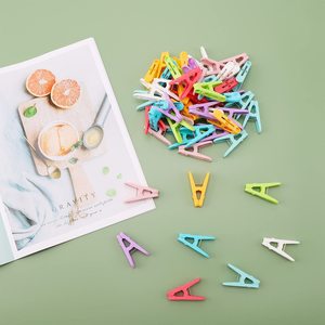 1101 Lot de 50 <span class=keywords><strong>pinces</strong></span> à linge en plastique pour le séchage domestique, idéales pour chaussettes, sous-vêtements et vêtements - Product Image 4