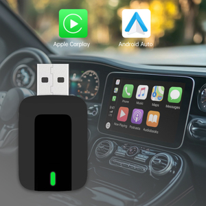 Boîte de streaming multimédia automatique Android sans fil haute performance 2-en-1 Dongle USB CarPlay avec adaptateur CarPlay - Product Image 5