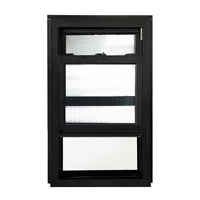 PENJOY Fenêtres à battants verticaux en alliage d'aluminium de style américain classique, fenêtres à double battant, quincaillerie de marque américaine