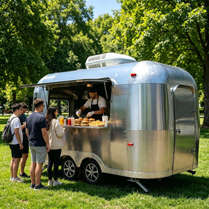 Cuisine mobile, barbecue, remorques de restauration rapide entièrement équipées aux normes américaines, camion de restauration mobile à acheter avec cuisine complète - Product Image 1