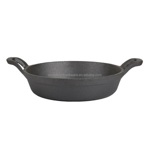 กระทะเหล็กหล่อสองหูจับ ขนาด 16 ซม./18 ซม. สำหรับทำปาเอลลา - Product Image 3
