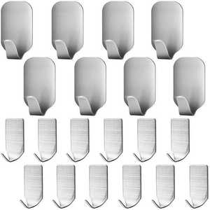 Ganchos de Pared Multifuncionales Ecológicos de Acero Inoxidable, Gancho <span class=keywords><strong>para</strong></span> Toallas y Batas, Colgador de Pared Autoadhesivo - Product Image 6