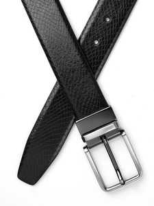 Cinturón de Cuero para Hombre a la Moda con Hebilla de Aleación Resistente, Suave, Cómodo y Ajustable para Uso Diario con Jeans - Product Image 3