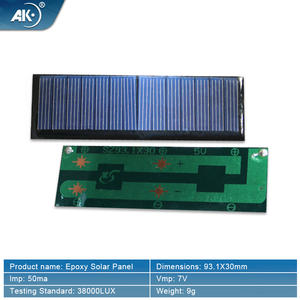 微型93.1x30毫米7v环氧树脂太阳能电池板 - Product Image 2
