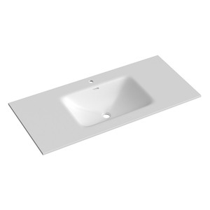 Lavabo de Piedra Sinterizada Premium Termoformado con Borde Delgado, Lavabo Integrado de Una Pieza para Encimera, Ideal para Compradores de Gran Volumen - Product Image 1