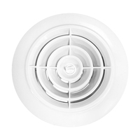 En stock, diffuseur d'air annulaire en ABS moulé par injection, sortie de ventilation ronde, diffuseur d'air blanc, diffuseur de ventilation de climatisation