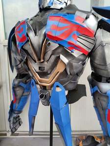 Costume de <span class=keywords><strong>robot</strong></span> <span class=keywords><strong>Optimus</strong></span> Prime pour adultes unisexe, à porter pour Halloween - Design transformable de luxe, fabriqué à la main - Product Image 3