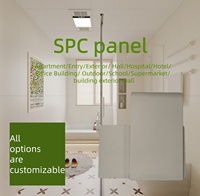 Panel de Pared Compuesto de Plástico SPC, Revestimiento Decorativo, Impermeable, Ignífugo, Antimoho, Proveedor de Materiales de Construcción Modernos