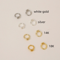 Fermoir de bijoux 7.5mm en laiton plaqué or 14 carats fermoirs de bobine collier fermoir de connexion pour la fabrication de bijoux
