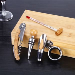 Ouvre-bouteille à vin en acier inoxydable avec couteau de hipster pour boîtes cadeaux en bois ou en cuir, construction métallique durable - Product Image 2