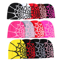 Gorro de Punto Acrílico con Diseño de Telaraña, Gorro de Invierno con Patrón de Telaraña, Gorro de Punto Cálido Estilo Hip Hop para Hombre y Mujer