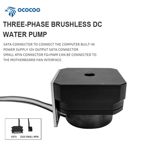 Ococoo 12V không chổ<span class=keywords><strong>i</strong></span> than DC nước làm mát bơm POM Chất liệu áp suất thấp cho máy tính sử dụng cho nước sạch - Product Image 4