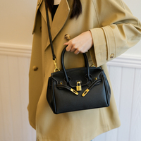Sac fourre-tout de luxe léger haut de gamme pour femme, nouvelle mode 2026, motif litchi, en PU, avec bandoulière amovible, porté croisé.503