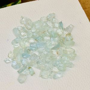 พลอยอะความารีนธรรมชาติ AAA+ แบบดิบ สีฟ้า ราคาขายส่ง มีจำนวนมาก สำหรับทำเครื่องประดับแฮนด์เมด ชุดเครื่องประดับรับรองโดย IGI - Product Image 4