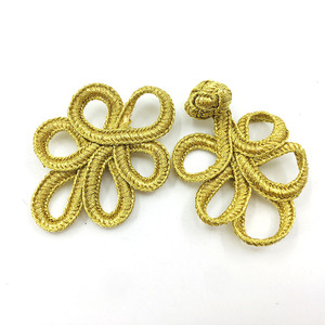 Fabrika toptan özelleştirilmiş aksesuarlar giysi için çin makrome düğmesi düğüm - Product Image 5