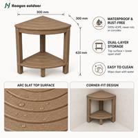 Tabouret et banc de douche pliables et empilables en HDPE imperméable avec étagère de rangement et repose-pieds pour usage extérieur