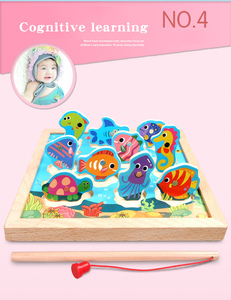 De alta calidad de animales pez magnético niños juguetes Amazon Venta caliente de doble cara de pesca de juegos - Product Image 6