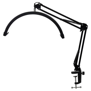 Lámpara LED de media luna negra para uñas, luz UV LED de belleza, lámpara de manicura con clip para salón y hogar - Product Image 1