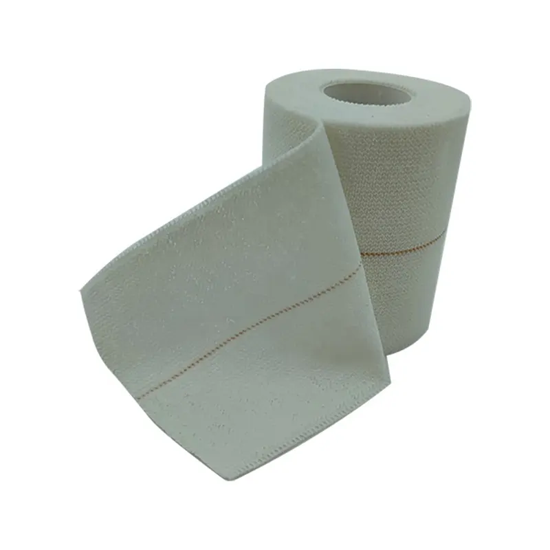 Zware Elastische Zelfklevende Bandage Steun Bandtape Witte Kleur Met Een Lijn Eab