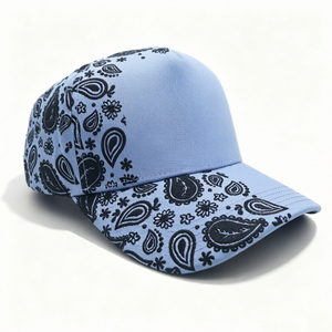 Gorra de Béisbol Personalizada de 5 Paneles con Bordado, Unisex, Panel Frontal de Gamuza y Terciopelo, Diseño Deportivo con Letras de México - Product Image 1
