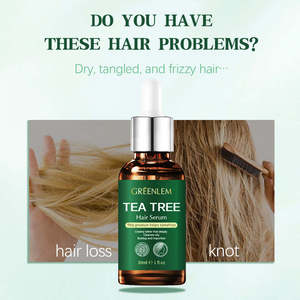 Huile capillaire GREENLEM TEA TREE - Prévention de la perte de cheveux et traitement de la croissance des cheveux pour adultes, usage unisexe, formule à base de plantes - Product Image 5