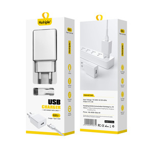 Hotriple b2eut Loại C <span class=keywords><strong>USB</strong></span> sạc Bộ 5V <span class=keywords><strong>12W</strong></span> nhanh chóng sạc <span class=keywords><strong>adapter</strong></span> với EU cắm cho điện thoại di động và máy ảnh cho du lịch - Product Image 1