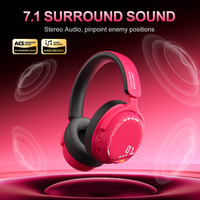 Auriculares Inalámbricos para Juegos Onikuma GT886, Sonido Envolvente 7.1, Batería de 1000 mAh, Auriculares para Gamers con Micrófono para PC, PS4, Switch