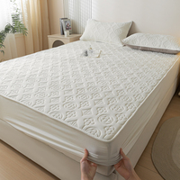 Drap-housse imperméable en microfibre de couleur unie