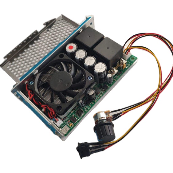 Новый DC 10-с алюминиевой крышкой, 50В 100A 3000W Программируемый Реверсивный ШИМ контроллер скорости двигателя