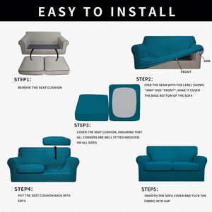 Hot Sale 4 Pieces Elastic Jacquard Stretch <b>Sofa</b> <b>Cover</b> 3 Seats 3 Seaters <b>Sofa</b> Sofar <b>Cover</b> for <b>Sofa</b> Couch Waterproof Slipcover - Product Image 4