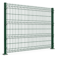 Sistema de Cercado Profesional de Malla de Alambre de Hierro Soldado Curvado en 3D, Color Verde RAL 6005, Resistente a la Corrosión, Certificado para Perímetros