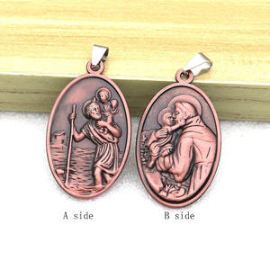 Colgantes Mecrt Charm Vintage forma ovalada Metal el Padre colgante dijes para joyería collar llavero accesorios piezas regalos - Product Image 1