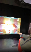 Simulateur d'extincteur multi-points 3D VR, projection interactive murale pour l'éducation des enfants, projection à commande à distance