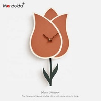 WOZOOM vente en gros, nouveau Design, horloge personnalisée en forme de fleur, horloge murale en bois, horloge murale Antique, décoration d'art pour l'inde