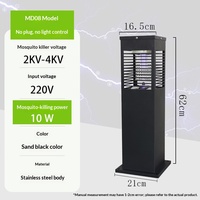 Lampe anti-moustiques LED d'extérieur Shuangxin - Électrocution haute puissance, étanche IP33, alimentée par énergie solaire, répulsif anti-moustiques et insectes