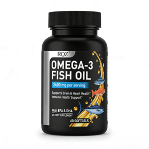 OEM/ODM ÓLEO DE PEIXE <span class=keywords><strong>OMEGA</strong></span>-<span class=keywords><strong>3</strong></span> 2400 mg Por Porção Apoia a Saúde do Cérebro e do Coração Com EPA e DHA SUPLEMENTO DIETÉTICO 60 CÁPSULAS MOLES - Product Image 1