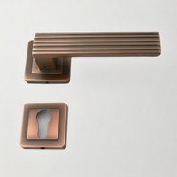 DoorShine – Ensemble de poignées de porte et de fenêtre en aluminium/fer de qualité supérieure, avec rosette et levier, pour appartement (montage facile)