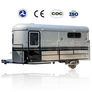 Remorques Équestres de Luxe Sûres et Confortables pour Professionnels Équestres, 2 Cabines Flottantes, Espaces de Vie, Pneus en Caoutchouc Solide, 4-6 Places, 2000 kg - Product Image 6