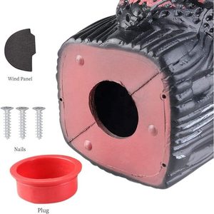 Dissuasore per Uccelli con Testa Rotante a 360° - Gufo Realistico per Giardino, Patio, Cortile, Impermeabile ai Raggi UV in PE, Pronto per la Spedizione - Product Image 5