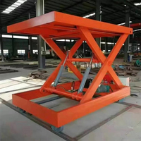 Kleiner stationärer hydraulischer Hubtisch 1000kg-4000kg Tragfähigkeit 0,25-4m Hubhöhe Scherenhebebühne für Lasten